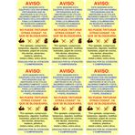 TOMSTRAD Macerator Tuvaletler için Su Geçirmez Uyarı Bildirimleri/Etiket İşaretleri. İspanyolca Dili. Saniflo/Sanitrit'e uyar… (6)