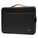 Tomtoc Defender 16" Laptop Çantası – 360° Darbe Koruma, Suya Dayanıklı, Ultra İnce Taşınabilir Kılıf, MacBook Pro/Air ve 16" Notebook Uyumlu, Siyah A22F3D5