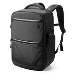 tomtoc Dizüstü Bilgisayar Sırt Çantası X-Pac Techpack İş Profesyonel Banliyö için Tasarlandı, City Compact Sırt Çantası, 16 inç MacBook Pro, Siyah