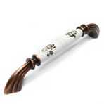 Tomurcuk Porselen 160 mm Bakır Desen Yaldızlı Kulp