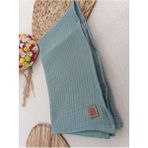Tomuycuk 4 Kat Müslin Bebek Battaniyesi 80X90CM Çok Amaçlı Örtü Battaniye Havlu Yenidoğan Hediyelik - Mint - 0 - 2 Yaş