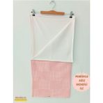 Tomuycuk Kız Erkek Bebek Battaniyesi Pike %100 Pamuklu Doğal Organik Uyku Çift Taraflı Örtü 86X86CM - Pembe - 0 - 2 Yaş