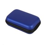 Tomvorks Mini Taşınabilir Saklama Çantası Düzenleyici 5 Renk Gadget Kılıfı Kulaklıklar Için U Disk Veri Kablosu IPX4 Su Geçirmez Darbeye Dayanıklı Toz Geçirmez Gezginler Ve Ofis (Koyu Mavi)