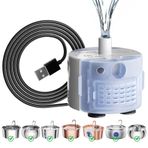 Tomxcute Kedi Su Sebili için Yedek Pompa, Uyumlu 11oz/3.2L ve 140oz/4.0L Otomatik Paslanmaz Çelik Pet Çeşmesi, Süper Sessiz Köpek Su Pompası - Beyaz