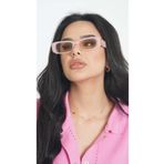 TomyHelf Kadın Güneş Gözlüğü Sap Detaylı Pembe Çerçeve Pembe Cam
