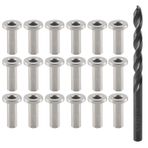 TOMZN Spactz 40 T316 Paslanmaz Çelik Koruyucu Kollu 1/8 " Halat Kablo Korkuluk DIY Korkuluk ile 1 Adet Matkap Ucu