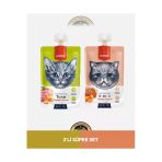 Ton Balık - Tavuk - Havuç & Somon - Tavuk - Havuç Kedi Et Ezmesi Kedi Ödül Maması Seti 2x90 gr