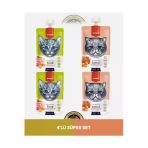 Ton Balık - Tavuk - Havuç & Somon - Tavuk - Havuç Kedi Et Ezmesi Kedi Ödül Maması Seti 4x90 gr