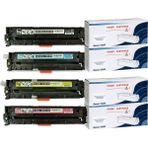 Toner Grup CB540A-125A-131A-CF210A-CRG-716-CRG731-128A-CE320A 4 Renk Set Muadil Toner 2200 Sayfa