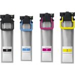 Toner Türk Epson T9451XL - T9452XL - T9453XL T9454XL Kartuş Takım - Workforce Pro WF-C5210DW - C5290DW - C5710DWF -C5790DWF - C5215DW - Renkli - Siyah