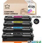 Toner Türk Hp 415A Muadil Toner Set - Çipli / W2030A / W2031A / W2032A / W2033A/ M455 / M480 / M454 / M478 / M479 - 0,5