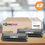 tonermax Pantum M6500NW Muadil Toner2'li Avantaj Paket / PA210 / P2200 / P2500 / M6500 / M6550 / M6600 - Black