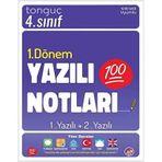 Tonguç 4.Sınıf 1.Dönem Yazılı Notları Cep Boy