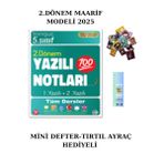 Tonguç 5. Sınıf Yazılı Notları 2. Dönem 1 Ve 2. Yazılı 2025 Mini Defter+tırtıl Ayraç Maarif Modeli