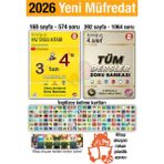 Tonguç Akademi 3'ten 4'e Hazırlık Kitabı 2026 Yaz Tatili 4. Sınıf Tüm Dersler Soru Bankası Ingilizce Kelime Set