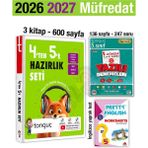 Tonguç Akademi 4'ten 5'e Hazırlık Seti 2026 Yaz Tatili 5. Sınıf 2027 1. Dönem Yazılı Denemeleri 4 Kitap