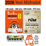 Tonguç Akademi 5'ten 6'ya Hazırlık Kitabı 2026 Yaz Tatili 5. Sınıf Tüm Dersler Soru Bankası Seti