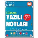 Tonguç Akademi 6. Sınıf Tüm Dersler 1. Dönem 1. Yazılı ve 2. Yazılı Notları