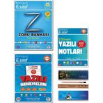 Tonguç Akademi 6. Sınıf Zoru Bankası Tüm Dersler 2. Dönem Yazılı Denemeleri Yazılı Notları Set 3 Kitap