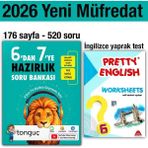 Tonguç Akademi 6'dan 7'ye Hazırlık Kitabı 2026 Yaz Tatili 6. Sınıf Ingilizce Yaprak Test