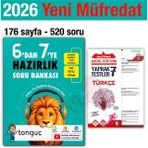 Tonguç Akademi 6'dan 7'ye Hazırlık Kitabı 2026 Yaz Tatili 7. Sınıf Türkçe Yaprak Test Soru Bankası LGS Hazırlığı