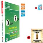 Tonguç Akademi 7. Sınıf 0 dan 7 ye Hazırlık Seti En Son Baskı Yeni + Test Kitabı Hediye + Kişiye Özel İsimli Ahşap Harry Potter Kitap Ayracı Hediye