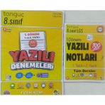 Tonguç Akademi 8. Sınıf 1. Dönem 1. ve 2. Yazılı Yazılı Denemeleri - Yazılı Notları 2'li Set