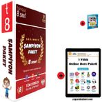 Tonguç Akademi 8. Sınıf Şampiyon Seti En Son Baskı Yeni + Sadık Uygun Yayınları Matematik Soru Bankası + 1 Yıllık Online Ders Paketi