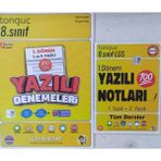 Tonguç Akademi 8. Sınıf Yazılı Denemeleri 1. Dönem 1 ve 2. Yazılı+1. Dönem Yazılı Notları