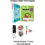 Tonguç Akademi Tonguç 4 Ten 5 E Hazırlık Seti Yeni Kapak (Uzay A+ Emoji Kalem+ Kalem B. Hediyeli)Maarif Modeli