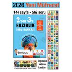 Tonguç Yayınları 2'den 3'e Hazırlık Kitabı 2026 Yaz Tatili 2. Sınıftan 3. Sınıfa İngilizce Kelime Kartları