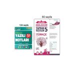 Tonguç Yayınları 5. Sınıf 2. Dönem Yazılı Notları Tüm Dersler & Türkçe Yaprak Test