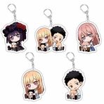 Tongyundacheng 5 adet/takım benim elbise-up sevgilim akrilik anahtarlık, Kitagawa Marin Gojo Wakana karikatür Anime kolye anahtar halkaları asılı aksesuarları hediye