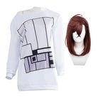 Tongyundacheng Anime Momo Ayase Cosplay Hoodie Momo Ayase beyaz ev tekstili cadılar bayramı Cosplay performans kostüm tam Set Comic-Con giyinmek kadınlar için