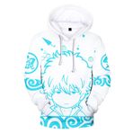 Tongyundacheng Anime Sakata Gintoki Hoodie Shimura Shinpachi/Kagura Cosplay Kapüşonlu Sweatshirt 3D Baskılı Sweatshirt Anime Cosplay Hoodie Erkekler Kadınlar için, yazın 9, L