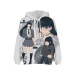 Tongyundacheng Anime Sweatshirt Cepli Sakamoto Taro/Asakura Shin Cosplay Hoodie Anime Baskı Kapüşonlu Sweatshirt Şık Sokak Sporları Erkekler Kadınlar için Üstler, tip 1, S