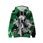 Tongyundacheng Anime Sweatshirt Cepli Sakamoto Taro/Asakura Shin Cosplay Hoodie Anime Baskı Kapüşonlu Sweatshirt Şık Sokak Sporları Erkekler Kadınlar için Üstler, Tip 2, 3XL