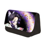 Tongyundacheng Kamado Nezuko Anime Kalem Kutusu, Agatsuma Zenitsu Kanroji Mitsuri Rengoku Kyoujurou Çizgi Film Baskılı Kalem Kılıfı Kırtasiye Düzenleyici Çanta Erkek Kız Gençler için, Kochou Shinobu,