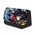 Tongyundacheng Kamado Nezuko Anime Kalem Kutusu, Agatsuma Zenitsu Kanroji Mitsuri Rengoku Kyoujurou Çizgi Film Baskılı Kalem Kılıfı Kırtasiye Düzenleyici Çanta Erkek Kız Gençler için, Tomioka Giyuu,