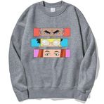 Tongyundacheng Mark Grayson Anime Hoodie Omni adam yuvarlak boyun kazak Atom Eve kostüm Hoodie 3D baskılı sonbahar/kış üst moda sokak kazak erkekler kadınlar için, gri, 4XL