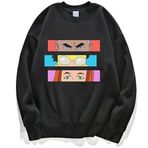 Tongyundacheng Mark Grayson Anime Hoodie Omni adam yuvarlak boyun kazak Atom Eve kostüm Hoodie 3D baskılı sonbahar/kış üst moda sokak kazak erkekler kadınlar için, siyah, 4XL