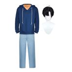 Tongyundacheng Sung Jin Woo Cosplay kostüm erkekler için Anime Sung Jin Woo Hoodie ceket cadılar bayramı Cosplay kıyafet tam Set karnaval giyinmek