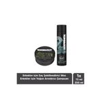 Toni&Guy Toni & Guy Erkeklere Özel Saç Bakım Seti - Saç Şekillendirici Wax & Yoğun Arındırıcı Erkek Şampuan