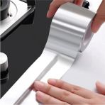 Tonkut Aluminyum Su Sizdirmaz Yanmaz Bant 5 Metre 3 cm Kendinden Yapiskanli Ocak Lavabo Baca - Çok Renkli - 1 Adet