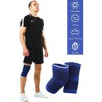 Tonkut Mavi Sporcu Dizliği Diz Eklem Destekleyici Koruyucu Dizlik Ortopedik Rahatlatıcı Bandaj 2 Adet