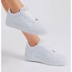Tonny Black Bej Yanı Çizgili Bağcıklı Rahat Kalıp Unisex Beyaz Sneaker