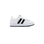 Tonny Black Çocuk Unisex Beyaz Siyah Termo Taban Yanı Şeritli Bağcıklı Spor Ayakkabı, 40, TBZER005, Beyaz Siyah, Unisex Çocuk