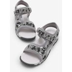 Tonny Black Çocuk Unisex Gri Kamuflaj Çoçuk Cırtlı Sandalet