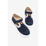 Tonny Black Çocuk Unisex Lacivert Sarı Çoçuk Cırtlı Sandalet