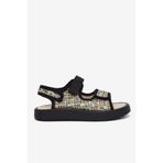 Tonny Black Çocuk Unisex Siyah Çoçuk Cırtlı Sandalet